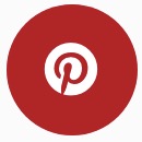 Pinterestアイコンのシンプル丸ボタン