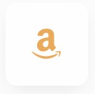 Amazonアイコンの影付き四角ボタン