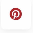 Pinterestアイコンの影付き四角ボタン
