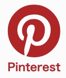 Pinterestアイコンとテキストのみのボタン